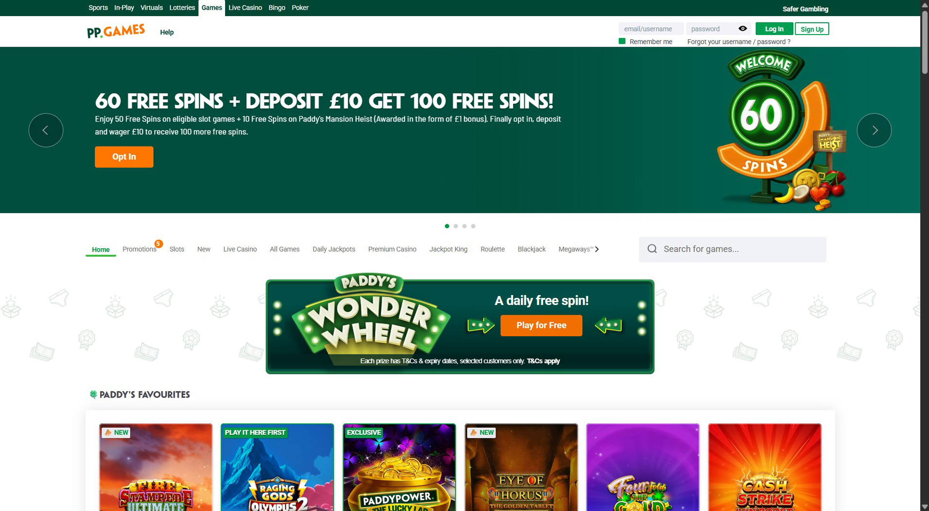 10. Paddy Power Games - Reliable Visa Casino Pick